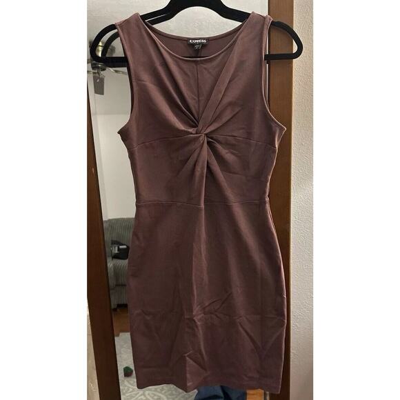 Express Women’s Twist Front Sleeveless Dress Plum Mauve Summer Size S - Picture 1 of 9